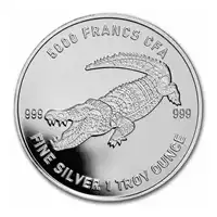 Mandala Wildlife: Crocodile 1 uncja 2022 - srebrna moneta
