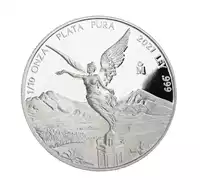 Meksykański Libertad 1/10 uncji 2021 Proof - srebrna moneta