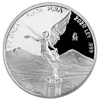 Meksykański Libertad 1/2 uncji 2020 Proof - srebrna moneta