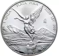 Meksykański Libertad 1 uncja 2009 - srebrna moneta