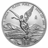 Meksykański Libertad 1 uncja 2023 - srebrna moneta