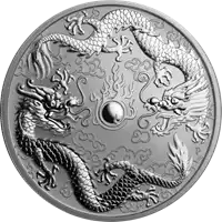 Podwójny Smok 1 uncja 2019 - srebrna moneta