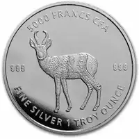 Republic of Chad - Mandala Antylopa 1 uncja 2021 - srebrna moneta