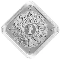 Srebrna sztabka Bestie Królowej 10 uncji The Royal Mint