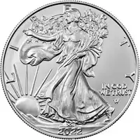 Srebrny Amerykański Orzeł 1 uncja 2022 - srebrna moneta