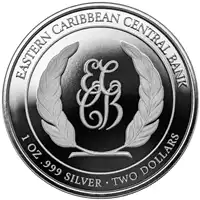 St. Kitts & Nevis Conch Shell kolorowany 1 uncja 2023 Proof - srebrna moneta