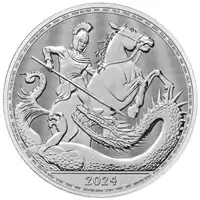 Św. Jerzy i Smok 1 kilogram 2024 - srebrna moneta