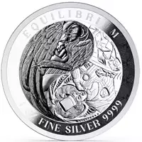 Tokelau: Equilibrium 1 uncja 2024 Prooflike - srebrna moneta