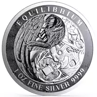 Tokelau: Equilibrium 1 uncja 2024 - srebrna moneta