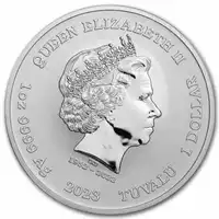 Tuvalu: Black Flag - The Fancy 1 uncja 2023 - srebrna moneta