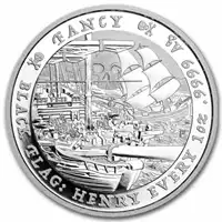 Tuvalu: Black Flag - The Fancy 1 uncja 2023 - srebrna moneta